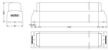 Schüco Druckstange für Fluchttürsysteme