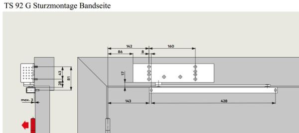 Dormakaba Türschließer TS 92 G EN 1-4